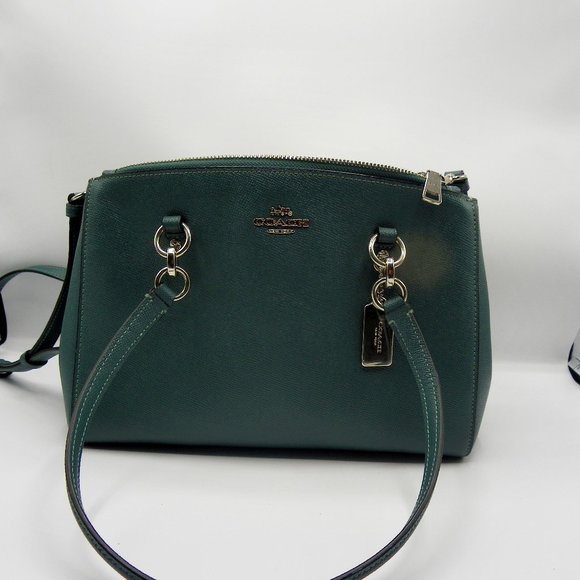 COACH MOSS GREEN SATCHEL/SHOULDER BAG NWOTS - Picture 1 of 10